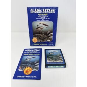 Shark Attack Atari 2600 Complete CIB Tested